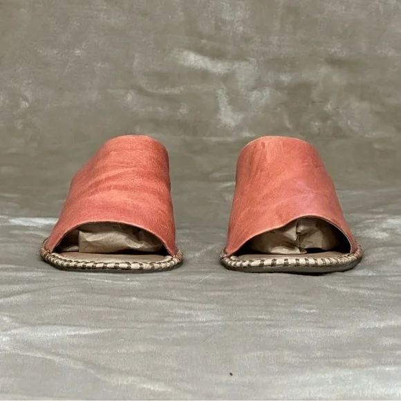 Sofft Nalanie Leather Pink Slide Sandals Size 7 - Picture 2 of 10